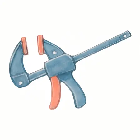 Water color illustrative image of a generic 30 in. Quick Release Bar Clamp