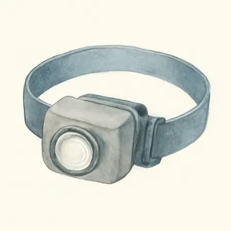 Water color illustrative image of a generic 310 Lumen Swivel LED Headlamp
