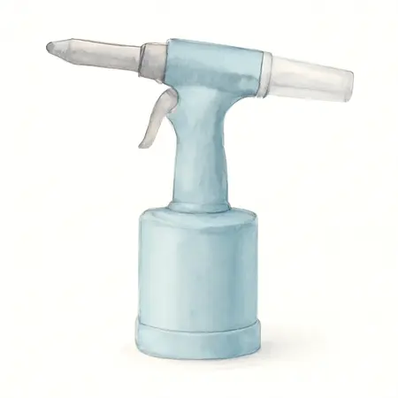 Water color illustrative image of a generic 3/16 in. Air Hydraulic Riveter
