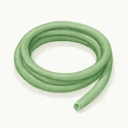 Water color illustrative image of a generic 3/16 in. x 8 ft. Green Heat Shrink Tubing