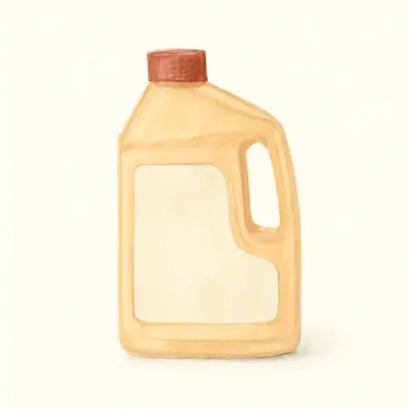 Water color illustrative image of a generic 32 oz. Bar & Chain Oil