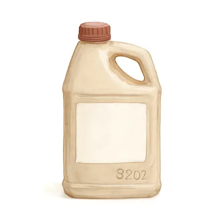 Water color illustrative image of a generic 32 oz. Four-Cycle Oil SAE 10W-30