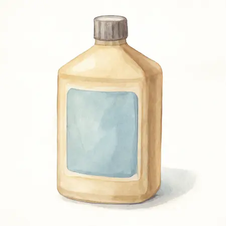 Water color illustrative image of a generic 32 oz. Mirror Glaze Ultra Pro Speed Compound