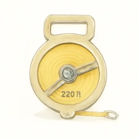 Water color illustrative image of a generic 330 ft. x 1/2 in. Open Reel Measuring Tape