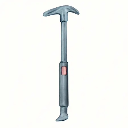 Water color illustrative image of a generic 33 in.  Extendable Indexing Pry Bar