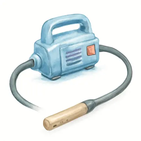 Water color illustrative image of a generic CHICAGO ELECTRIC 3/4 HP Concrete Vibrator