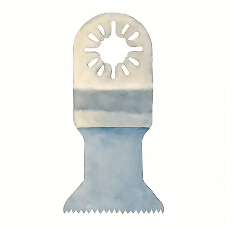 Water color illustrative image of a generic 3/4 in. Bi-metal Plunge Blade for Oscillating Multi-Tools