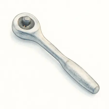 Water color illustrative image of a generic 3/4 in. Drive 18 in. Ratchet
