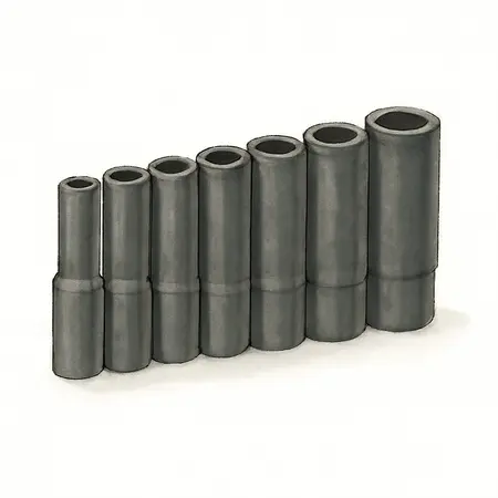 Water color illustrative image of a generic 3/4 in. Drive Metric Impact Deep Socket Set, 8 Pc.