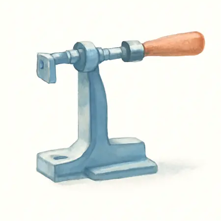 Water color illustrative image of a generic 3/4 in. Pipe Clamp with Base