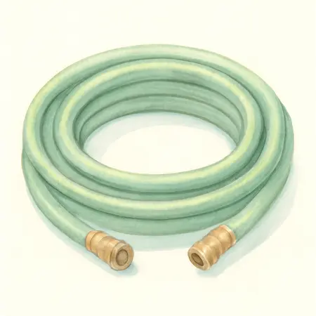 Water color illustrative image of a generic 50 ft. x 3/4 in. Contractor Garden Hose