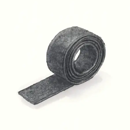 Water color illustrative image of a generic 3/4 in. x 35 ft. Black Hook and Loop Cable Strap