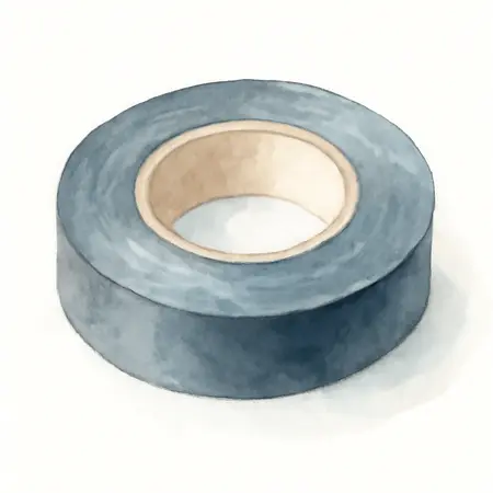 Water color illustrative image of a generic 60 ft. x 3/4 in. Industrial Grade Electrical Tape, 10 Pack