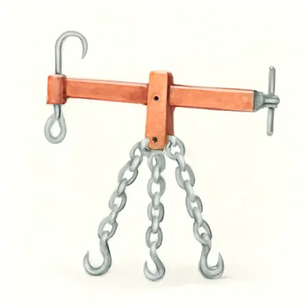 Water color illustrative image of a generic 3/4 ton Capacity Load Leveler