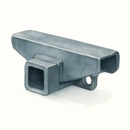 Water color illustrative image of a generic 3500 lb. Step Bumper Receiver