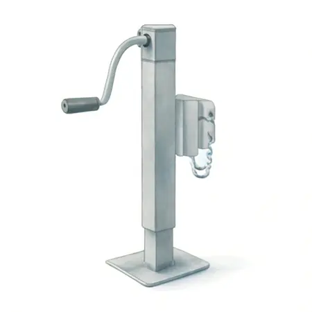 Water color illustrative image of a generic 3500 lb. Pipe-Weld Drop Leg Trailer Jack
