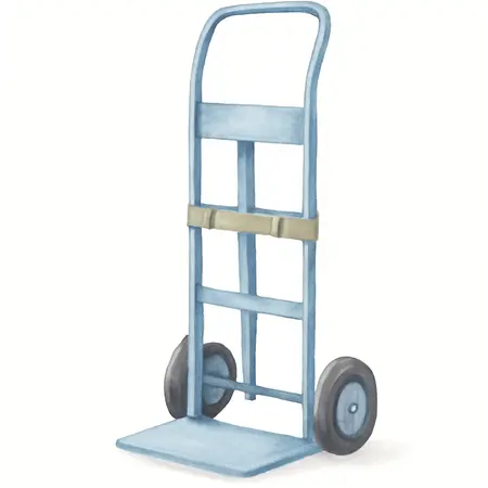 Water color illustrative image of a generic 350 lb. Capacity Breaker Hammer Cart