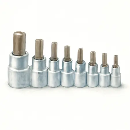 Water color illustrative image of a generic 3/8 in., 1/2 in. Drive Metric Hex Socket Set, 9 Piece