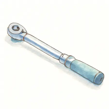 Water color illustrative image of a generic 3/8 in. Drive 20-100 ft. lb. Professional Click Torque Wrench