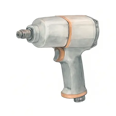Water color illustrative image of a generic 3/8 in. Composite Air Impact Wrench, Twin Hammer, 450 ft. lbs.