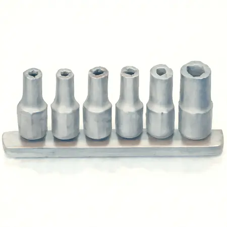 Water color illustrative image of a generic 3/8 in. Drive Metric Ball Hex Socket Set, 6 Piece