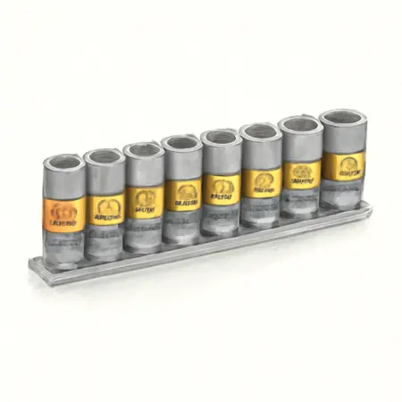 Water color illustrative image of a generic 3/8 in. Drive SAE High Visibility Socket Set, 10 Piece