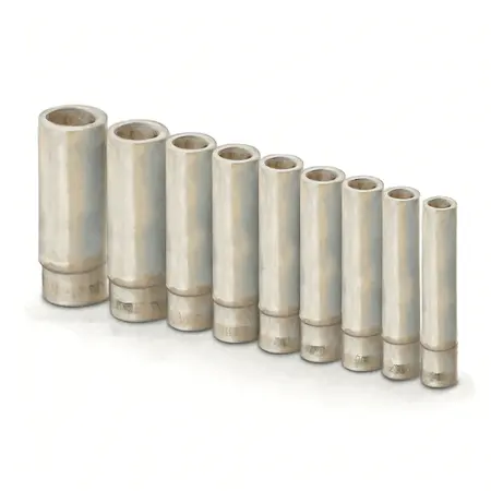 Water color illustrative image of a generic 3/8 in. Drive SAE Impact Deep Socket Set, 8 Piece