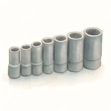 Water color illustrative image of a generic 3/8 in. Drive SAE Impact Socket Set, 8 Piece