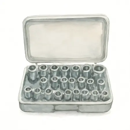 Water color illustrative image of a generic 3/8 in. Drive SAE Socket Set, 20 Piece