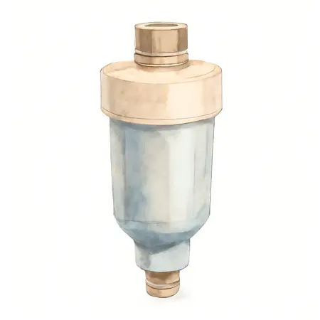Water color illustrative image of a generic 3/8 in. NPT(F) Intermediate Air Filter