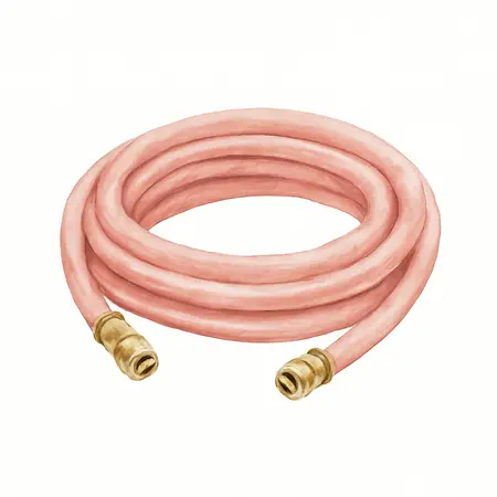 Water color illustrative image of a generic 3/8 in. x 50 ft. Hybrid Air Hose