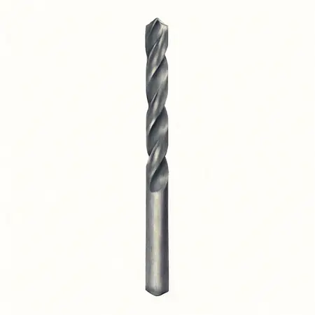 Water color illustrative image of a generic 3/8 in. x 6 in. Black Oxide Extended Length Drill Bit