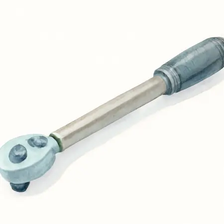 Water color illustrative image of a generic 3/8 in. Drive 20-100 ft. lb. Professional Split Beam Torque Wrench