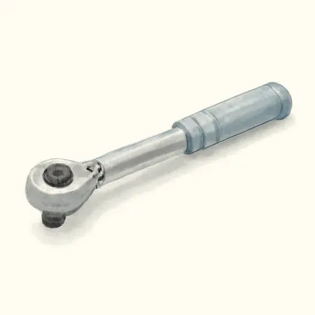 Water color illustrative image of a generic 3/8 in. Drive Click Type Torque Wrench