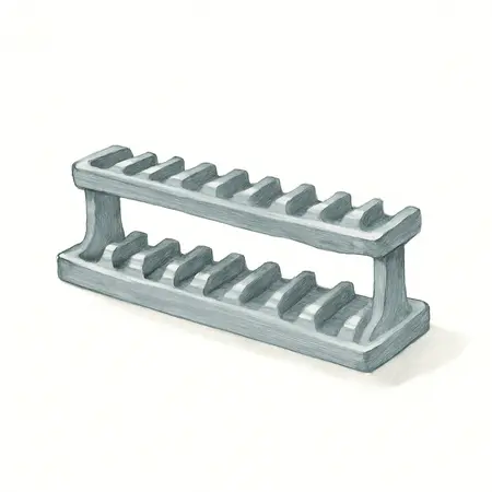 Water color illustrative image of a generic U.S. GENERAL 3/8 in. Drive Metric Magnetic Socket Holder