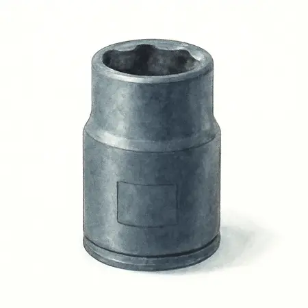 Water color illustrative image of a generic 3/8 in. Drive Metric Professional Impact Socket Set, 13 Piece