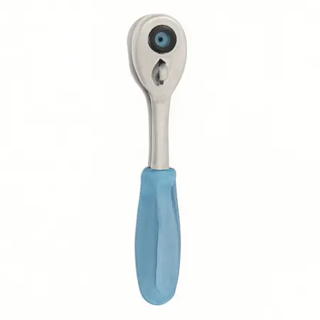 Water color illustrative image of a generic 3/8 in.  Drive Professional Flex Head Ratchet with Comfort Grip