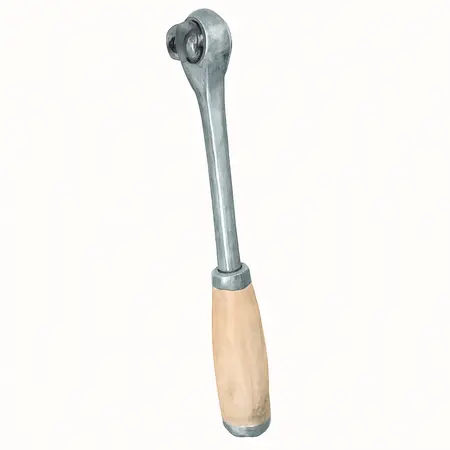 Water color illustrative image of a generic 3/8 in. Drive Professional Long-Reach Flex Head Ratchet