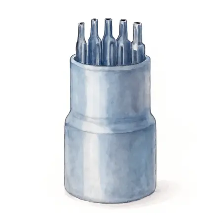 Water color illustrative image of a generic 3/8 in. Drive Professional Triple-Square Impact Bit Socket Set, 9-Piece