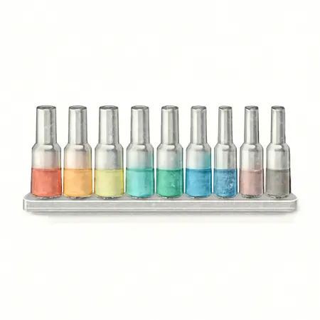 Water color illustrative image of a generic 3/8 in. Drive SAE Color-Coded Socket Set, 10-Piece