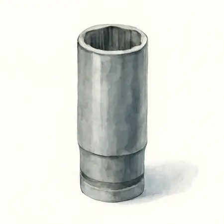 Water color illustrative image of a generic 3/8 in. Drive SAE Professional Deep Impact Socket Set, 12-Piece