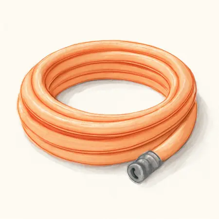 Water color illustrative image of a generic 3/8 in. x 25 ft. PVC Air Hose