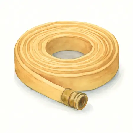 Water color illustrative image of a generic 3/8 in. x 50 ft. Lay-Flat Air Hose