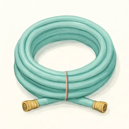 Water color illustrative image of a generic 3/8 in. x 50 ft. PVC Air Hose