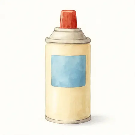 Water color illustrative image of a generic 3 Oz. Multipurpose Lubricant