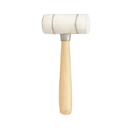 Water color illustrative image of a generic 3 Oz  Double Sided Mallet