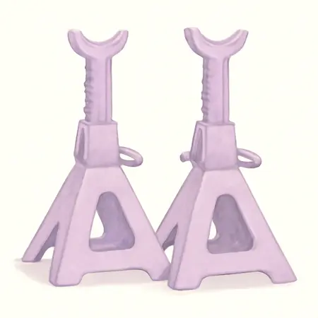 Water color illustrative image of a generic 3 Ton Heavy Duty Ratcheting Jack Stands, Metallic Purple
