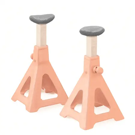 Water color illustrative image of a generic 3 Ton Jack Stands with Circular Pads