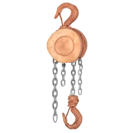 Water color illustrative image of a generic 3 Ton Manual Chain Hoist