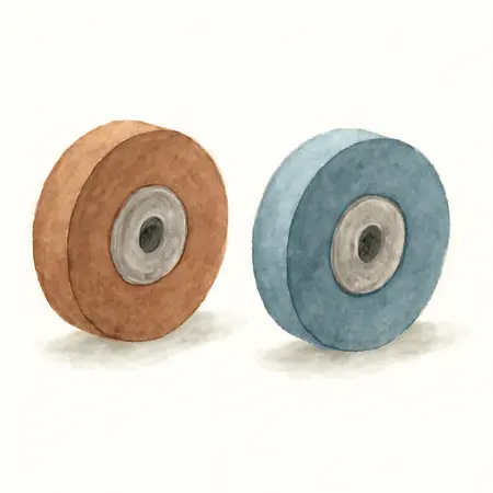 Water color illustrative image of a generic 3 in. Bench Grinding Wheel Assorted Set 2 Pc.